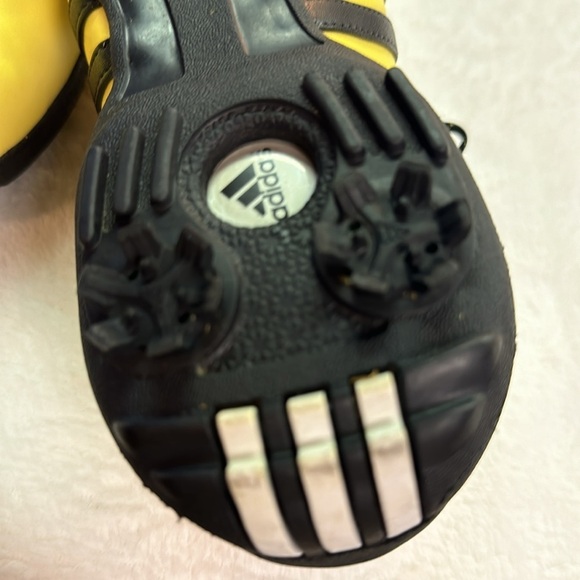Adidas Yellow/Black Z-Traction Isabelle Golf Shoe/Cleat Preowned Size 9 - Picture 7 of 10